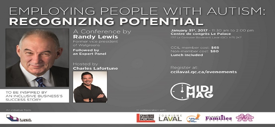 Creating Awareness and Job Opportunities  Randy Lewis Coming to Laval | Laval Families Magazine | Laval's Family Life Magazine